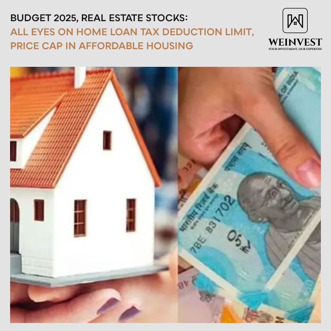 Budget 2025, real estate stocks: All eyes on home loan tax deduction limit, price cap in affordable housing